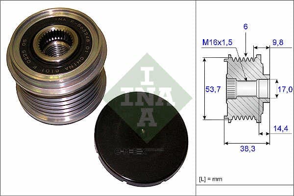 OEM PULLEY ASSY, ALTERNATOR 535020310