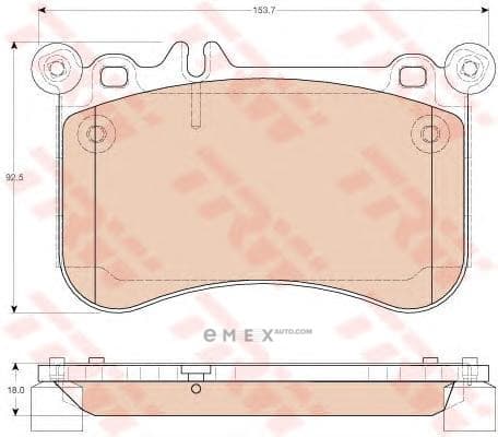 OEM PAD KIT, DISC BRAKE GDB1972