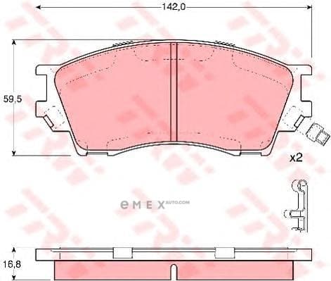 OEM PAD KIT, DISC BRAKE GDB3230