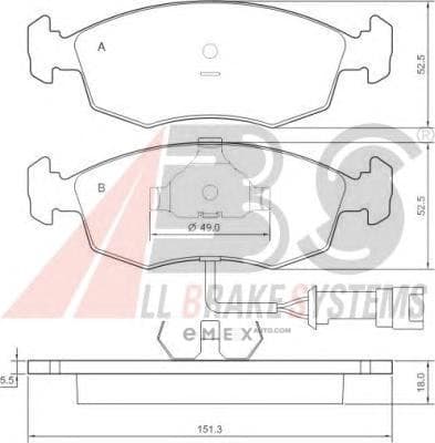 OEM Brake Pads/ABS 36519