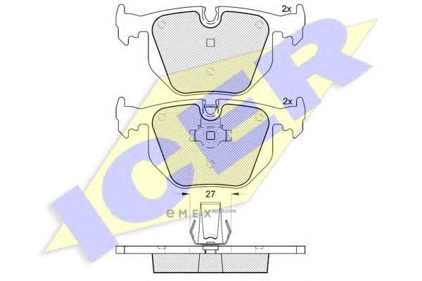 OEM PAD KIT, DISC BRAKE 181549