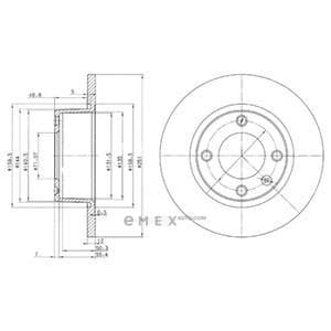 OEM BRAKE DISC (DOUBLE PACK) BG3367