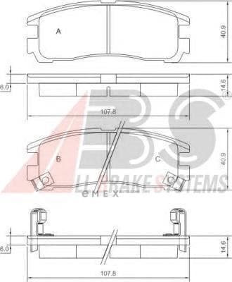 OEM PAD KIT, DISC BRAKE 37014