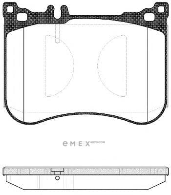 OEM PAD KIT, DISC BRAKE 153400