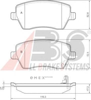 OEM PAD KIT, DISC BRAKE 37478