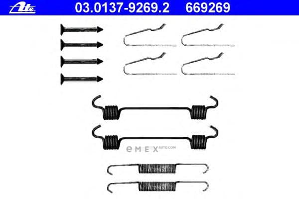 OEM BRAKE SHOE SET CLIPS DB W163 03013792692