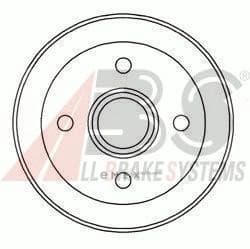 OEM Brake Drums/ABS 5342S