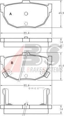 OEM PAD KIT, DISC BRAKE 36692