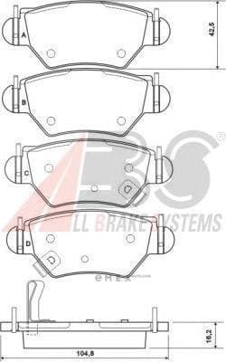 OEM Brake Pads/ABS 37059