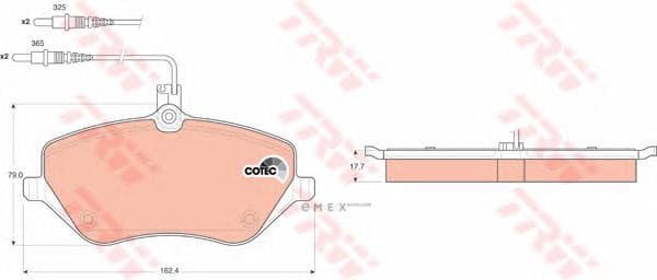 OEM BRAKE PAD SET/DISC BRAKE GDB1595