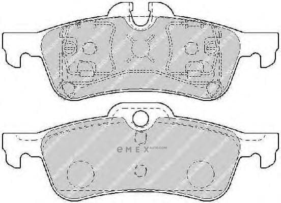 OEM PAD KIT, DISC BRAKE FDB1676