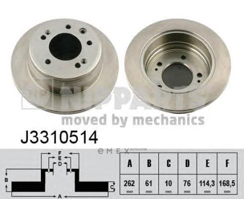 OEM NIPPARTS BRAKE DISCS J3310514