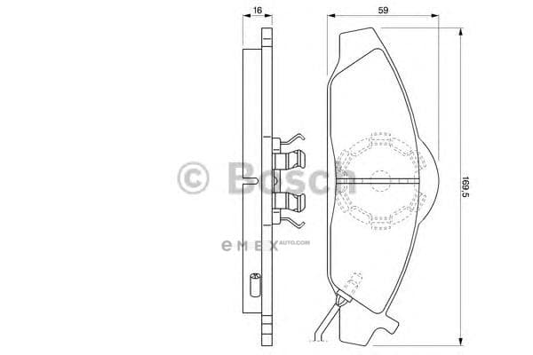 OEM SCHEIBENBREMSBELAG 0986424551