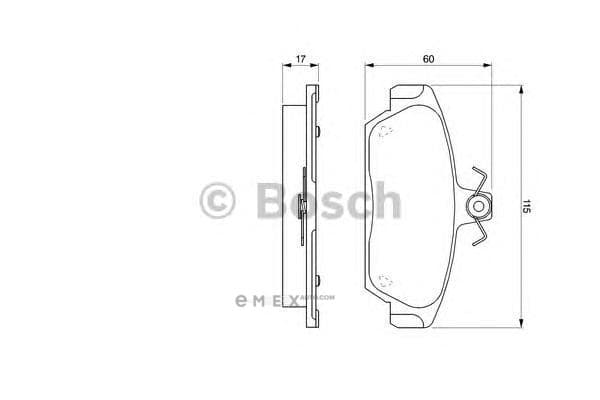 OEM BREMSBELAG 0986424092