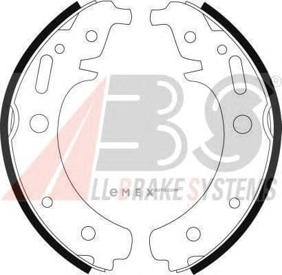 OEM Brake Shoes/ABS 8998