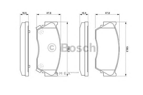 OEM BREMSBELAG 0986460997