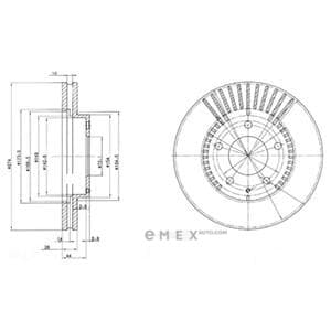 OEM BRAKE DISC (DOUBLE PACK) BG3232