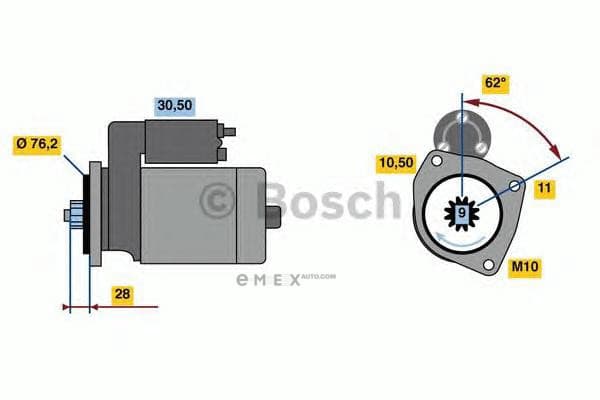 OEM STARTER ASSY 0986024050