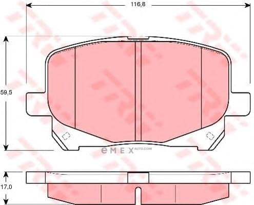 OEM PAD KIT, DISC BRAKE GDB3248