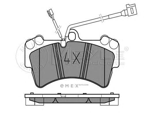 OEM Brake Pad Set, disc brake 0252369317PD