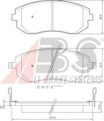 OEM PAD KIT, DISC BRAKE 37446