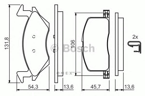 OEM BREMSBELAG 0986424264