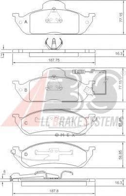 OEM Brake Pads/ABS 37198