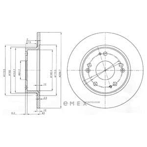 OEM BRAKE DISC (DOUBLE PACK) BG3964