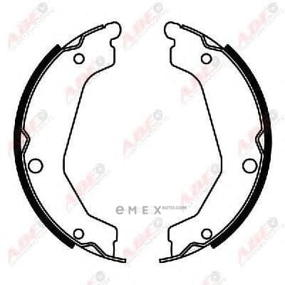 OEM SHOE KIT, DRUM BRAKE C00529ABE