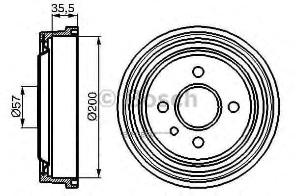 OEM BREMSTROMMEL 0986477021