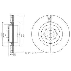 OEM BRAKE DISC (DOUBLE PACK) BG4308