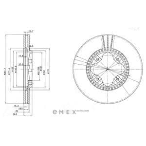 OEM BRAKE DISC (DOUBLE PACK) BG3063