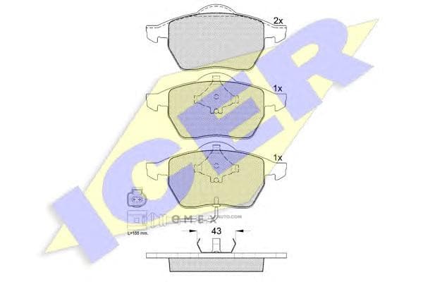 OEM PAD KIT, DISC BRAKE 181396