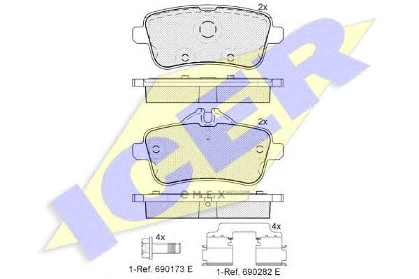 OEM PAD KIT, DISC BRAKE 182072067