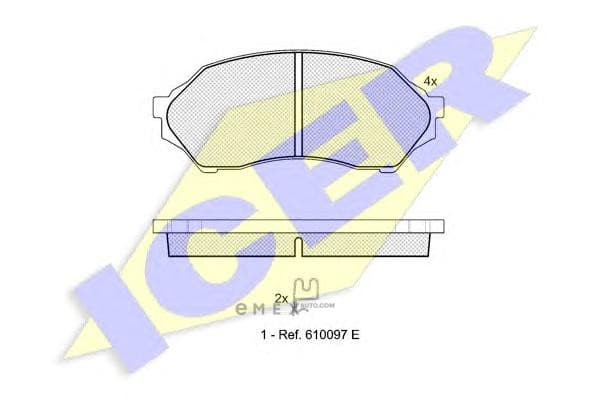 OEM PAD KIT, DISC BRAKE 181309