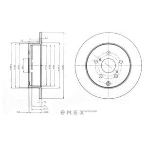 OEM BRAKE DISC (DOUBLE PACK) BG4051