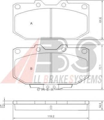 OEM Brake Pads/ABS 36718