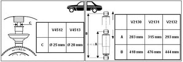 OEM SHOCK ABSORBER V4513