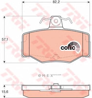 OEM PAD KIT, DISC BRAKE GDB3092