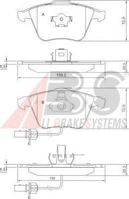 OEM Brake Pads/ABS 37428