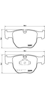 OEM BRAKE PAD SET FRONT LS3 P44012