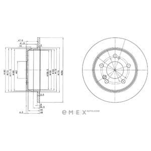 OEM BRAKE DISC (DOUBLE PACK) BG2291