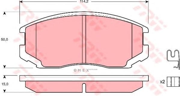 OEM PAD KIT, DISC BRAKE GDB3214