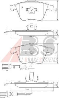 OEM Brake Pads/ABS 37426