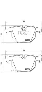 OEM brakepad P06039