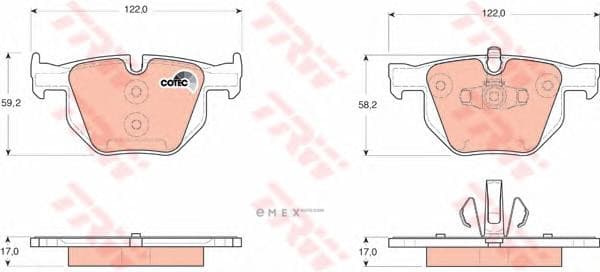 OEM PAD KIT, DISC BRAKE GDB1560