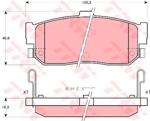 OEM BRAKE PAD GDB3181