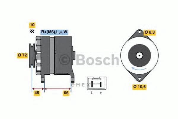 OEM DREHSTROMLICHTMASCHINE I.A. 0986037301