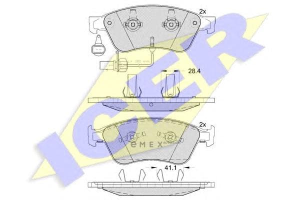 OEM FRON BRAKE PAD AUDI A8 181725