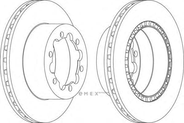 OEM BRAKE DISC REAR-SPRINTER FCR312A